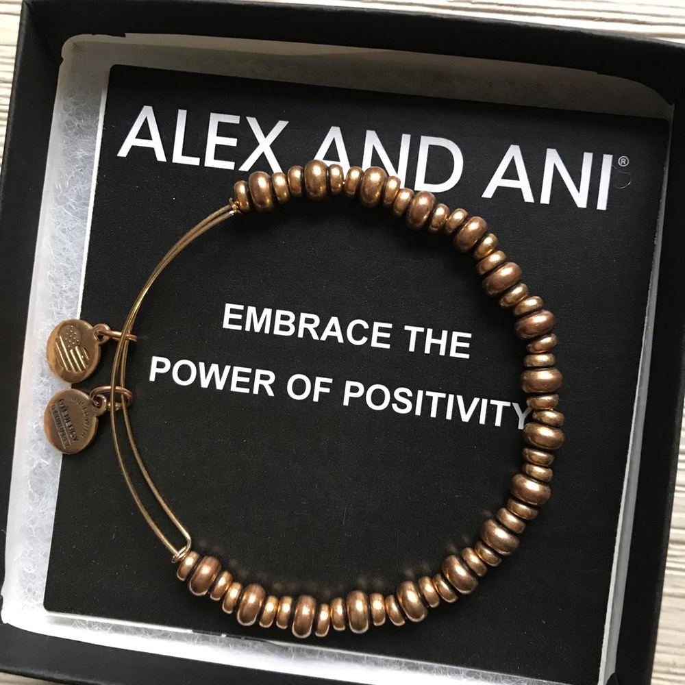 Gold Alex and Ani bracelets